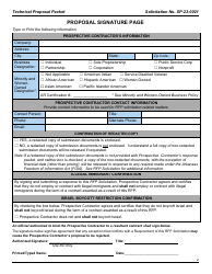 Form SP-23-0021 Technical Proposal Packet - on-Demand Language Translation and on-Demand American Sign Language Services - Arkansas, Page 2