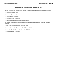Form SP-23-0021 Technical Proposal Packet - on-Demand Language Translation and on-Demand American Sign Language Services - Arkansas, Page 3