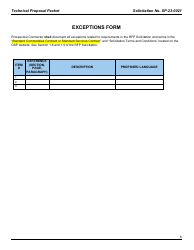 Form SP-23-0021 Technical Proposal Packet - on-Demand Language Translation and on-Demand American Sign Language Services - Arkansas, Page 6