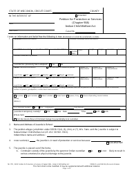 Form IW-1721 Petition for Protection or Services (Chapter 938) - Indian Child Welfare Ac - Wisconsin