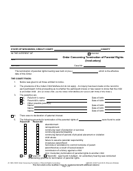 Document preview: Form JC-1639 Order Concerning Termination of Parental Rights (Involuntary) - Wisconsin