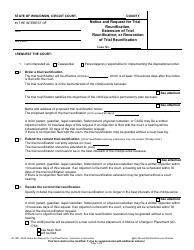 Document preview: Form JD-1801 Notice and Request for Trial Reunification, Extension of Trial Reunification, or Revocation of Trial Reunification - Wisconsin