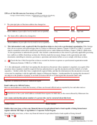 Foreign Limited Liability Company Amendment to Certificate of Authority - Minnesota, Page 2