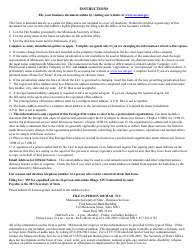 Foreign Limited Liability Company Amendment to Certificate of Authority - Minnesota, Page 3