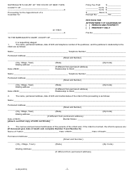 Form G-2B Petition for Appointment of Guardian of Person and Property/Property Only - New York