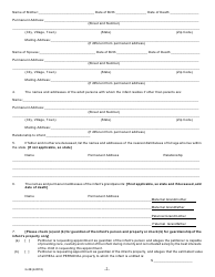 Form G-2B Petition for Appointment of Guardian of Person and Property/Property Only - New York, Page 2
