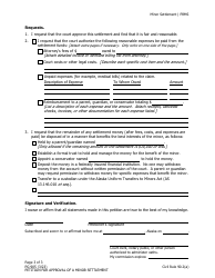 Form PG-905 Petition for Approval of a Minor Settlement - Alaska, Page 3