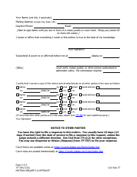 Form TF-706 Motion (Request) &amp; Affidavit - Alaska, Page 2