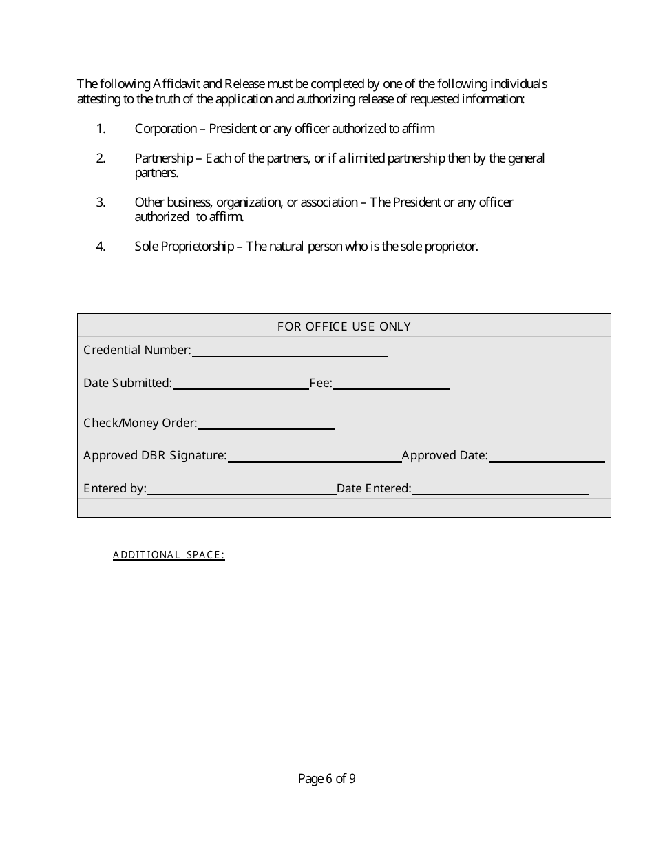 Vendor Application - Rhode Island, Page 6