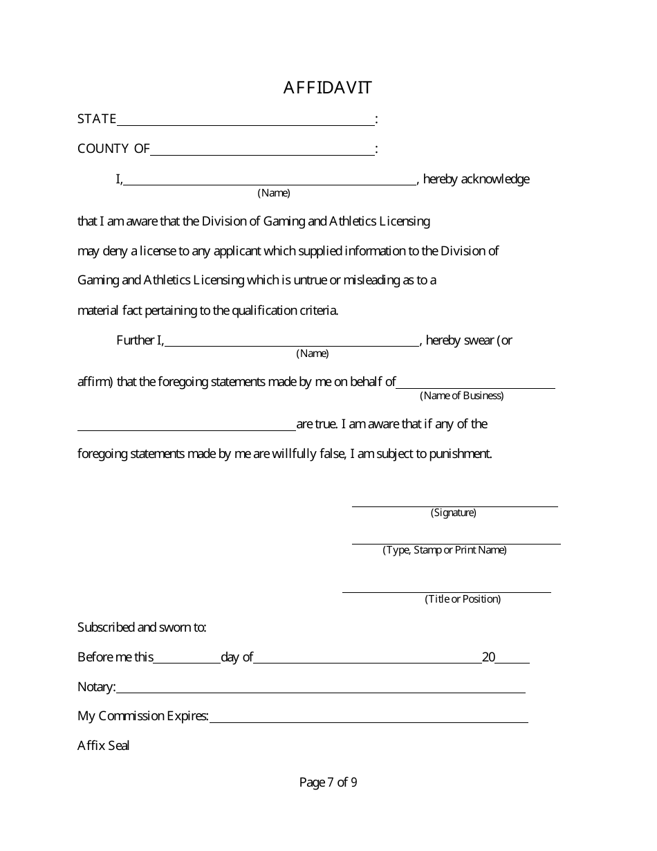 Vendor Application - Rhode Island, Page 7