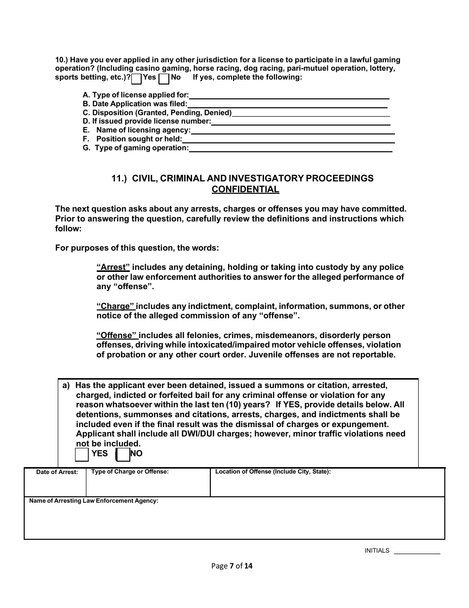 Service Employee Application - Rhode Island, Page 7