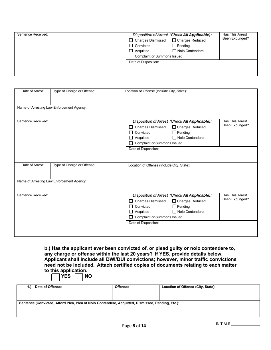 Service Employee Application - Rhode Island, Page 8