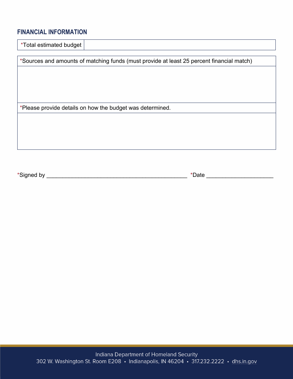 Bric Hazard Mitigation Grant Program Pre-application - Indiana, Page 4