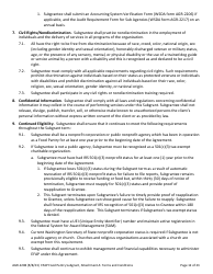 Form AGR-2208 Food Pantry Subgrant - Emergency Food Assistance Program (Efap) - Washington, Page 12
