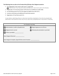 Form AGR-2208 Food Pantry Subgrant - Emergency Food Assistance Program (Efap) - Washington, Page 2