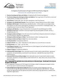 Form AGR-2208 Food Pantry Subgrant - Emergency Food Assistance Program (Efap) - Washington, Page 4