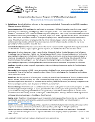 Form AGR-2208 Food Pantry Subgrant - Emergency Food Assistance Program (Efap) - Washington, Page 7