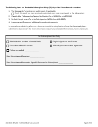 Form AGR-2602 Food Bank Sub-subaward - Emergency Food Assistance Program (Efap) - Washington, Page 2