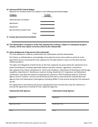 Form AGR-2602 Food Bank Sub-subaward - Emergency Food Assistance Program (Efap) - Washington, Page 6