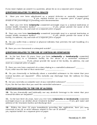Concealed Handgun Carry License Application Form - Arkansas, Page 2