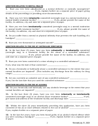 Concealed Handgun Carry License Firearms Safety Training Instructor Registration Application Form - Arkansas, Page 2