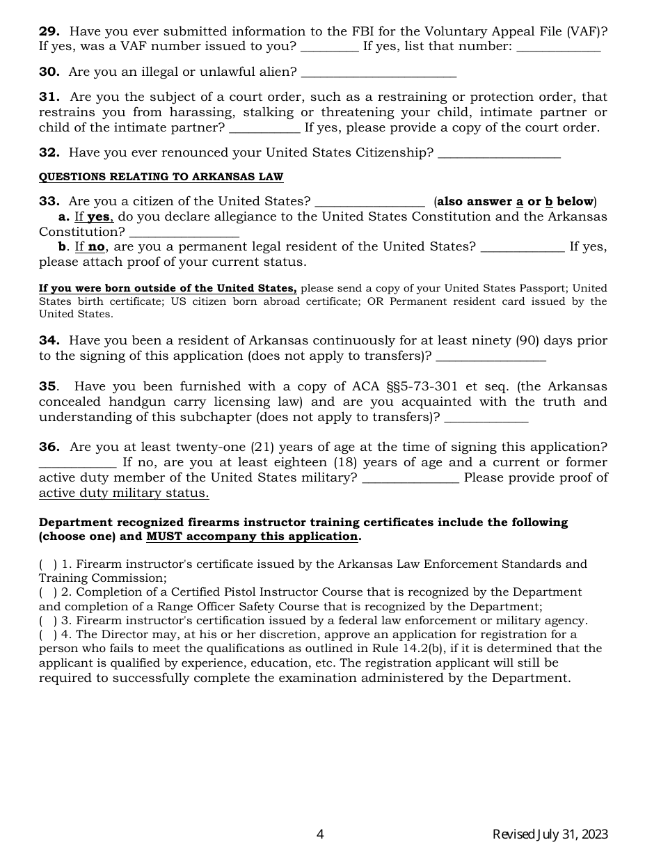 Arkansas Concealed Handgun Carry License Firearms Safety Training ...