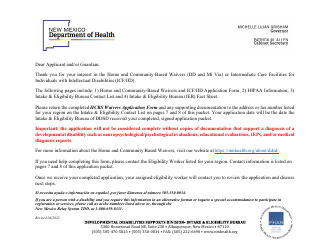 Home and Community Based Waivers and Intermediate Care Facility for Individuals With Intellectual Disabilities (Icf/Iid) - New Mexico