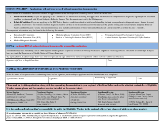 Home and Community Based Waivers and Intermediate Care Facility for Individuals With Intellectual Disabilities (Icf/Iid) - New Mexico, Page 4