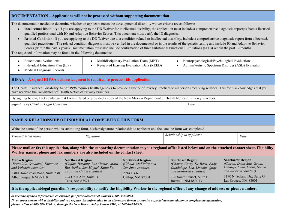 Home and Community Based Waivers and Intermediate Care Facility for Individuals With Intellectual Disabilities (Icf / Iid) - New Mexico, Page 4