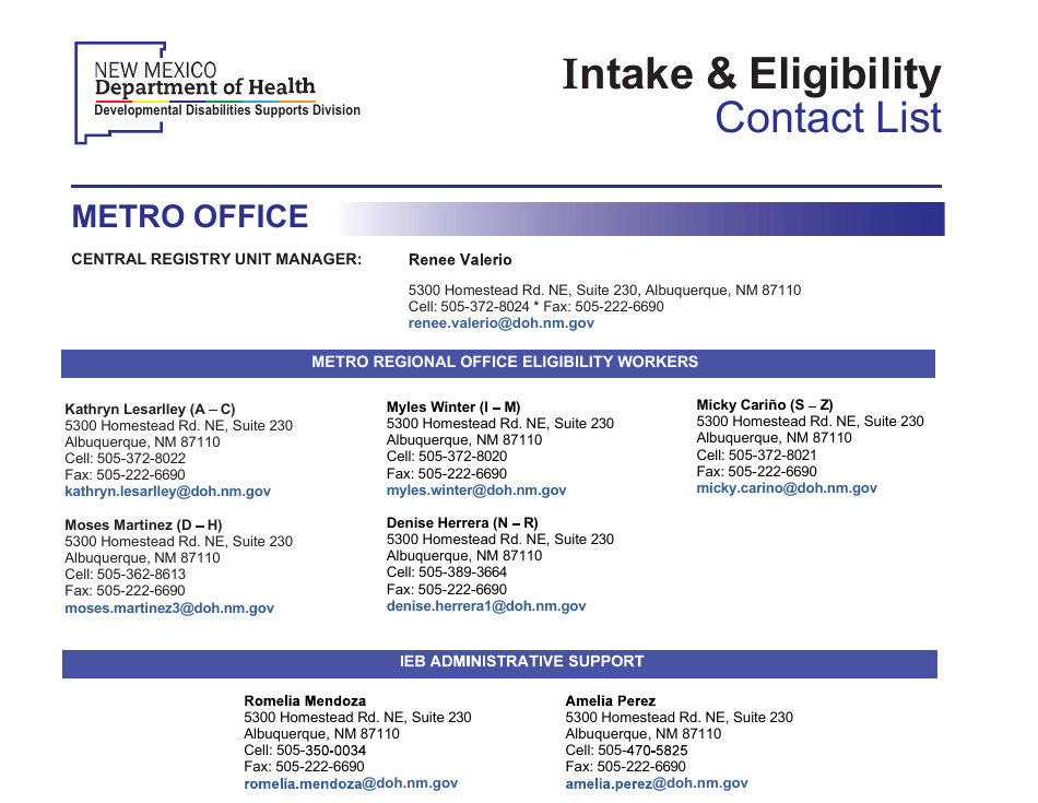 Home and Community Based Waivers and Intermediate Care Facility for Individuals With Intellectual Disabilities (Icf / Iid) - New Mexico, Page 8