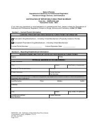 Form DBPR-DDC-248 Notification of Reportable Drug Price Increase - Florida, Page 2