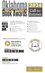 Thirty-Fifth Annual Oklahoma Book Awards Call for Entries - Oklahoma