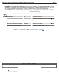 Form MTCA-A Nebraska Advantage Microenterprise Tax Credit Act Application - Nebraska, Page 4