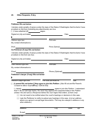 Form GDN M102 Minor Guardianship Petition - Washington, Page 12