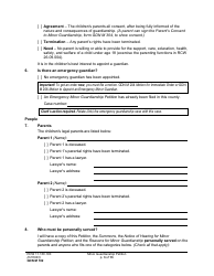 Form GDN M102 Minor Guardianship Petition - Washington, Page 3