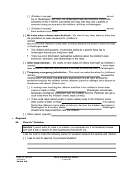 Form GDN M102 Minor Guardianship Petition - Washington, Page 9