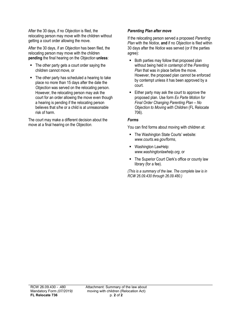 Form GDN M105 Minor Guardianship Findings and Order - Washington, Page 16