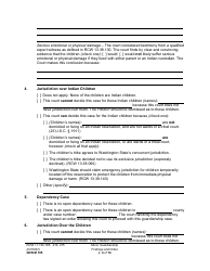 Form GDN M105 Minor Guardianship Findings and Order - Washington, Page 4