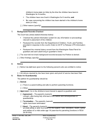 Form GDN M105 Minor Guardianship Findings and Order - Washington, Page 6