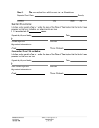 Form GDN M706 Notice of Acceptance of Appointment - Washington, Page 3