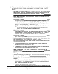 Form GDN M705 Standby Minor Guardianship Findings and Order - Washington, Page 5