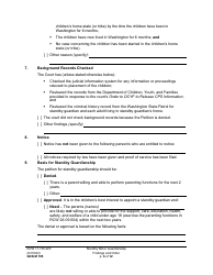 Form GDN M705 Standby Minor Guardianship Findings and Order - Washington, Page 6
