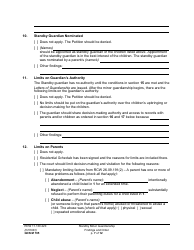 Form GDN M705 Standby Minor Guardianship Findings and Order - Washington, Page 7