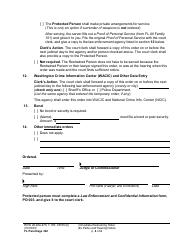 Form FL Parentage322 Immediate Restraining Order (Ex Parte) and Hearing Notice - Washington, Page 4