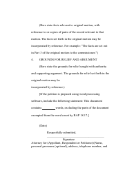 RAP Form 20 Motion to Modify Ruling - Washington, Page 2