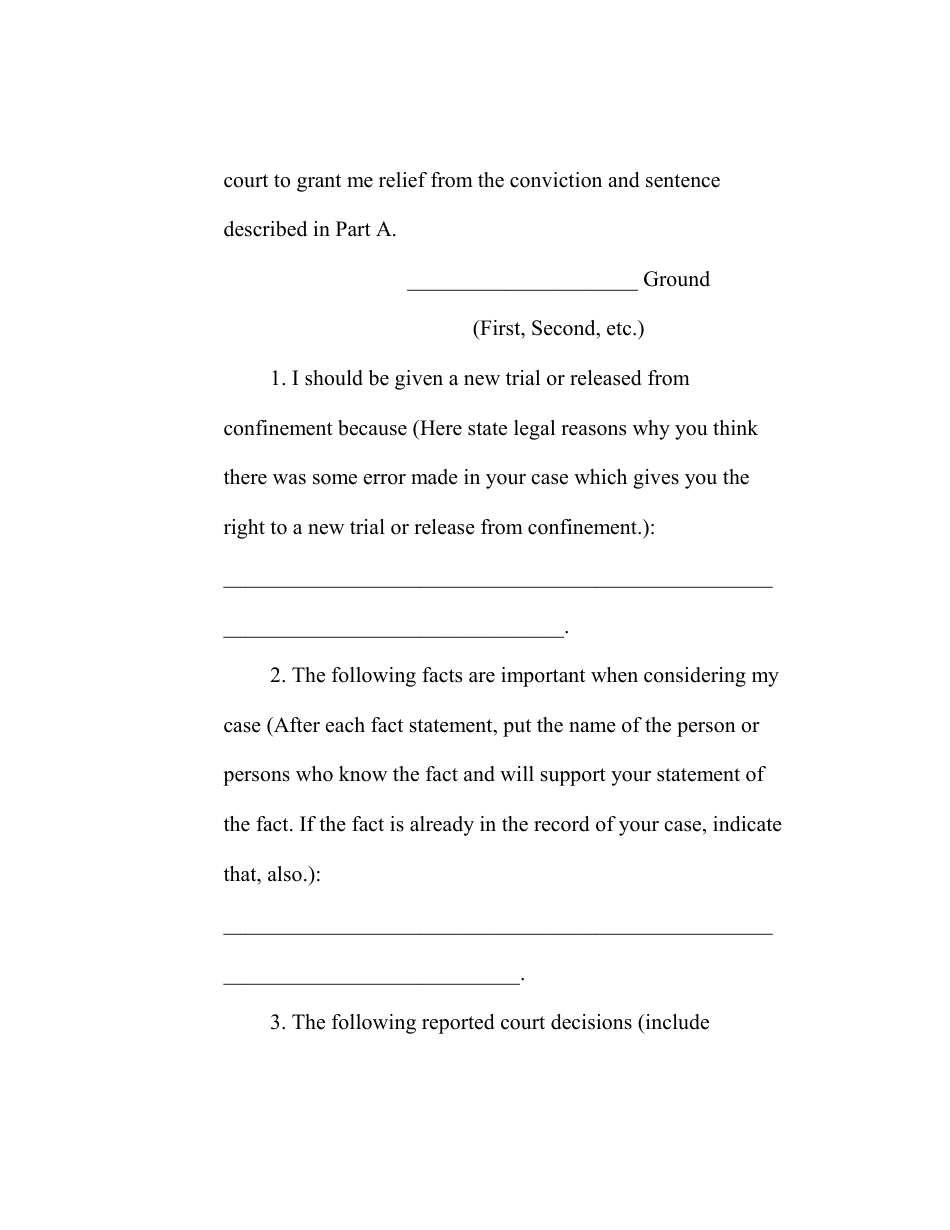 RAP Form 17 Personal Restraint Petition for Person Confined by State or Local Government - Washington, Page 5