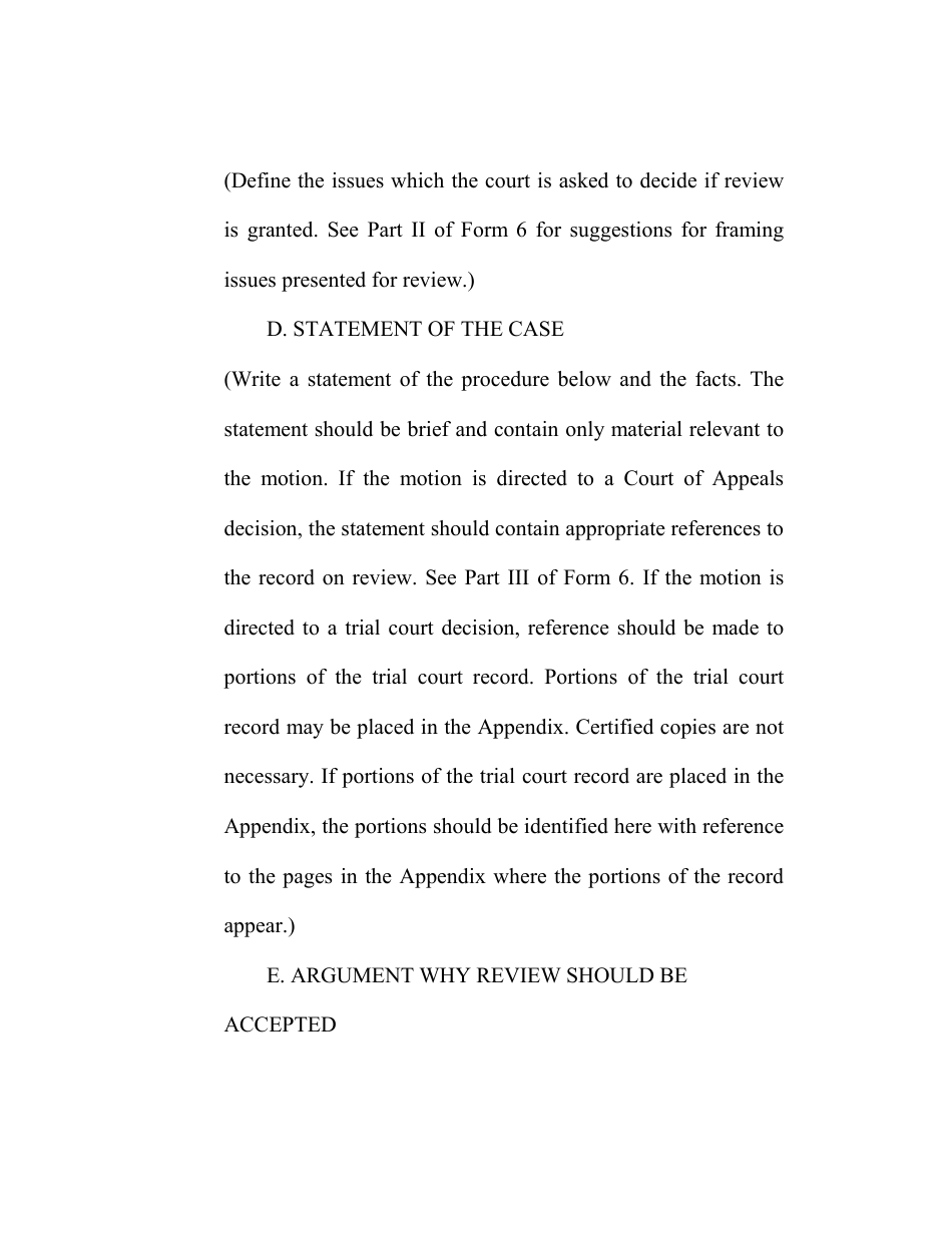 RAP Form 3 Motion for Discretionary Review - Washington, Page 3