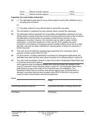 Form CR08.920 Order on Motion to Vacate Record of Felony Conviction - Washington, Page 3