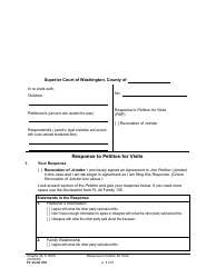 Form FL Visits478 Response to Petition for Visits - Washington