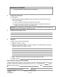 Form FL Visits478 Response to Petition for Visits - Washington, Page 6